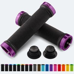 JETCAT Bike Grips, Bike Handlebar Grips, Mountain Bike Grips Handlebar, MTB Grips, Bicycle Grips BMX Grips, Bicycle Handlebar Grips Handles for Adults. Ebike, MTB, Scooter, Lock on, Black/Purple