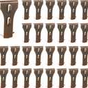 QTLCOHD 36 Pcs Brick Clips - Heavy Duty Brick Hook Clips for Hanging Indoor Fit Standrad 2-1/2 to 2-3/4 Inch Wall Picture Hangers