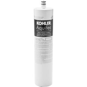 KOHLER 20852-NA Water Filter, Aquifer Water Filtration System Replacement Filter, 1 Count (Pack of 1), White (1 Cartridge (Large))