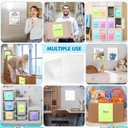 Outus 30 Pcs Index Card Pockets with Top Open Loading Self Adhesive Shop Ticket Holders Clear Plastic Sleeves Adhesive Pockets Work Order Job Ticket Holders for Home Office Posting (8.5 x 11 Inch)