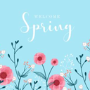 2PCS Welcome Spring Tote bag for Shopping