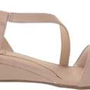 LifeStride womens YasmineWedge Sandal (9 Wide, Tender Taupe)