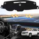 Dash Cover for 2015-2020 Chevrolet Tahoe/Suburban/GMC Yukon Dashboard Cover Mat for Tahoe Accessories Suede Dash Cover Mat Sun Shade Nonslip Mesh Protector No Glare
