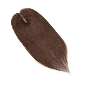 Hair Toppers for Women Real Human Hair Toppers HairPieces for Women with ThiningHair Wiglets 7.5x8 inch Upgrade Large Base HairLoss Cover GrayHair 15 inch Medium Brown