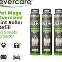 Evercare Pack of 3 All-Purpose Pet Mega Oversized Lint Roller Refills, 50 Sheets Each