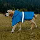 Waterproof Dog Raincoats - Hooded Raincoats for Dogs, Adjustable Reflective Dog Rain Coat, Windproof Dog Rain Jacket Pet Rain Slicker Poncho for Small, Medium, Large Dogs (Small, Blue)
