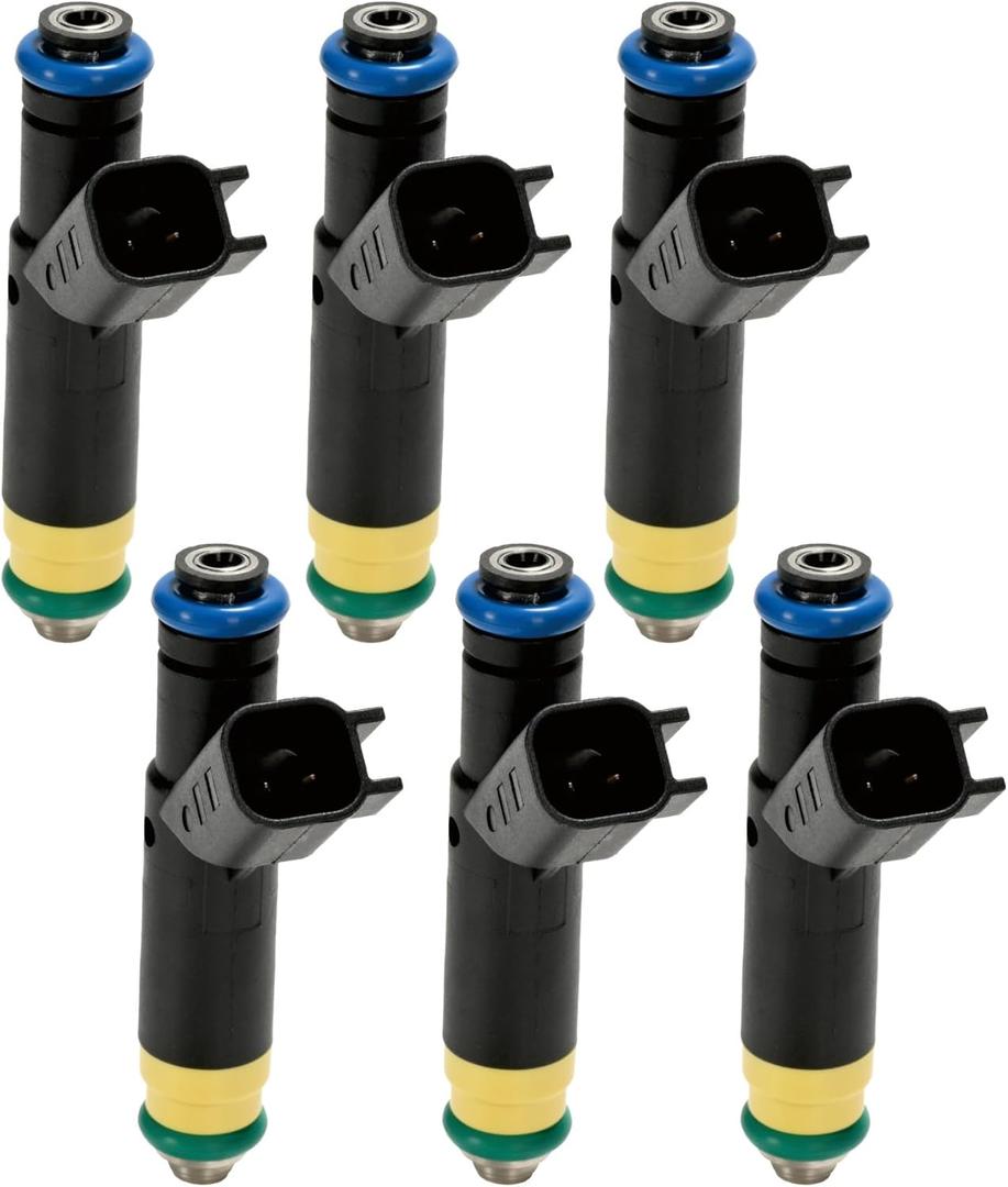Fuel Injector Compatible with Ford Ranger 2001-2008, Mazda B3000 2001-2007 3.0 3.0L V6 Replacement FJ463 CM5174 4L5Z9F593A Set of 6