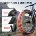 2-Pack 26x4.0, 20x4.0 Fat Bike Inner Tubes with 2 Tire Levers, Standard Butyl Rubber Bicycle Tubes, Schrader Valve Ideal for Fat Tire Electric Bikes