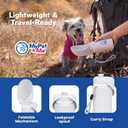 My Pet & Me Foldable Dog Water Bottle Portable - 550ml/18.5oz - Water Bottle for Dogs with Foldable Drinking Bowl, Leakproof, Compact, Lightweight & Durable Hydration Solution On-The-Go