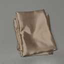 Silk Satin Pillow Cases Standard Size Set of 2 with Envelope Closure Skin & Hair Friendly Gifts for Women Men 20" x 30" Taupe