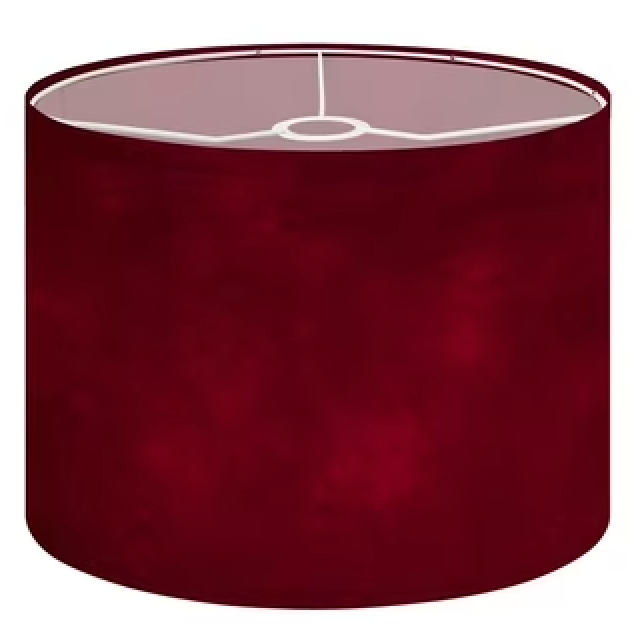 Drum Lamp Shades maroon Lamp Shade for Floor Lamps Table Lamps Pendant Light 11"x8.9" Linen Replacement Large Lampshades