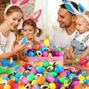 [ 6 Surprise Golden Eggs ] 100 Pack Prefilled Easter Eggs with Assorted Toys Inside, Pre-filled Easter Egg Hunt Stuffed, 100 Plastic Easter Eggs Fillers with Fidget Toys, Easter Basket Stuffers
