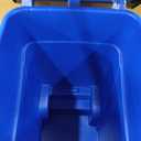 Rubbermaid Commercial Products BRUTE Rollout Trash/Garbage Can/Bin with Wheels, 50 GAL, Blue, for Restaurants/Hospitals/Offices/Back of House/Warehouses