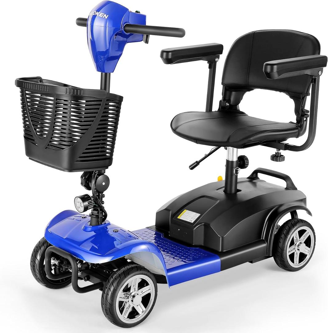 Wooken 4 Wheel Powered Mobility Scooter for Seniors & Elderly