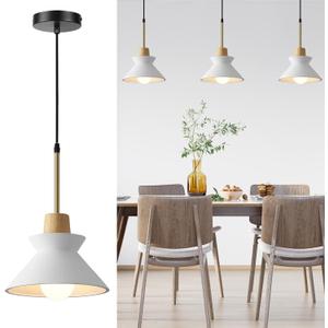9.4in Concrete Pendant Light 3 Pack, Small White Kitchen Island Lighting Hanging Lamp Cement Nordic Wabi Sabi Light Fixture for Dinning Room Over Table Foyer Entryway Bedroom