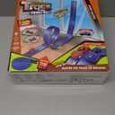 20 Ft Flexible Race Track Toys, Flex Race Car Ramp Track with 4 Race Cars & Suction Cups Rolls Up Portable DIY Race Track Anti Gravity Car Track Set,Kids Racecar Track Toy(Blue)