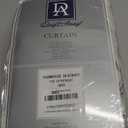 DriftAway Farmhouse Double Layer Linen Blackout Tie Up Curtains Thermal Insulated Vertical Striped Fully Lined Balloon Roman Shade Bathroom Window Adjustable Rod Pocket 31 Inch by 47 Inch Gray (Grey)