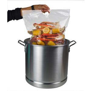 Jesdit Seafood Boil Bags Large (pack of 5) Ideal Boil Bag for fish, crab, shrimp, crawfish and veggies - cooking and storage bag
