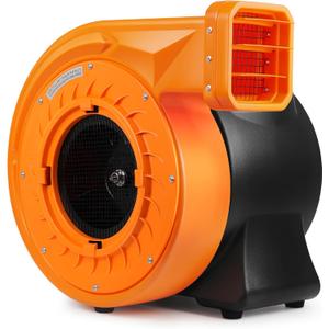 1.5HP Inflatable Air Blower for Big Inflatables, 1100W Powerful Bounce House Blower, Portable Commercial Fan Pump for Large Inflatable Bouncy Castle, Water Slide, Jumper