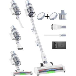 Cordless Vacuum Cleaner for Home, 6In1 Multifunctional Up to 50 Mins Runtime Rechargeable Stick Vacuum-1