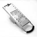 Stainless Steel Spaetzle Maker Homemade Noodle Dumpling Making Tool with Safety Pusher and Comfortable Rubber Handle