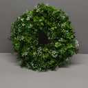 St Patricks Day Decorations Artificial Wreath Lucky Shamrock Clover Leprechaun Hat Beers Spring Summer Party Decor Outdoor/Indoor Farmhouse Front Porch Wall Window Door (Green)