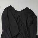 LilyCoco Women's Open Back Long Sleeve Tops Crewneck Loose Fit T Shirt (X-Large, Black)