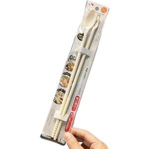 Silicone Cooking Chopsticks with Measuring spoon and fork,Safe Frying,Hot Pot,Seasoning spoon,Measuring spoon,Dessert fork,Fruit fork(tail spoon + fork)( white)