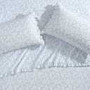 Laura Ashley - Twin XL Sheet Set, Crisp & Cool Cotton Percale Bedding with Deep Pockets, Lightweight for Year Round Comfort, Bed Sheets with Matching Pillowcase (Victoria Blue)