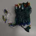 Christmas Lights -2 Pack Total 43FT 200 Count Conectable Waterproof String Lights Brighter Detachable Plug-in Lights Indoor & Outdoor for Christmas Decoration(Mulitcolor) (Multicolor)