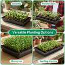 10 Plant Growing Trays, Plant Tray, Seed Tray, Seedling Tray, Propagation Tray, Plant Trays for Seedlings, Planting Trays, Seedling Starter Tray(No Drain Holes)