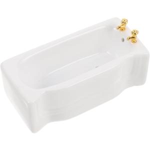 Dollhouse Bathroom Bathtub: 1:12 Dollhouse Bathroom Furniture Accessories Miniature Porcelain Mini Bathtub Figurine