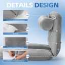 Large Reading Pillow for Sitting in Bed, Couch, Sofa and Floor, Back Pillow for Bed Sitting Up, Husband Pillow for Reading Nurse & Relax, Back Support Bed Pillow for Adult & Kids