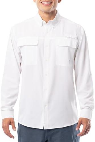 Guy Harvey Men's Long Sleeve Performance Fishing Shirt XL