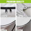 RV Propane Tank Cover, Camper Propane Tank Cover Double 20lb, for Travel Trailer (White)