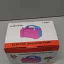 SINBEE Balloon Pump, Balloon Pump Electric, Portable Dual Nozzle Electric Blower Air Pump Inflator for Party Decoration. Faster and Save Time (Rose Red)