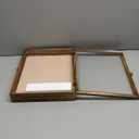 GraduatePro Shadow Box Frame 11x14 Display Case with Linen Back, Real Glass Window Door with Hinge, Picture Frame Wedding Bouquet Memorabilia Medals Photos Memory Box for Keepsakes, Carbonized Black