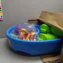 Step2 Rain Showers Splash Pond Water Table, Kids Water and Sand Activity Sensory Playset, Summer Outdoor Toys, 13 Piece Water Toy Accessories, For Toddlers 1.5+ Years Old, Blue & Green