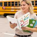 2 x ceiba tree Christmas Teacher Gifts Bulk Teacher Planner with Vinyl Stickers Sticky Notes Set Pen and Affirmation Cards Stationary Set for Women Men Happy Holidays