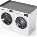 SpaceAid Washer Dryer Countertop, Laundry Wood Shelf Topper with Edge, 54" Width x 27.5" Depth Cover Guard Organizer for Washer and Dryer Laundry Hamper Counter Storage Organization (Gray) (Large)