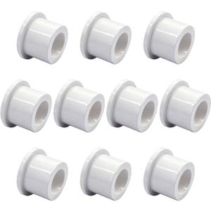 YSIL 3/4" X 1/2" PVC Reducing Bushing (Socket X Socket) Pipe Fitting PVC Pipe Reducer Bush for Plumbing Industrial Use(10Pack)