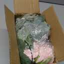 TELDRASSIL 4Pcs(26 FT) Artificial Rose Vine Fake Flower Garland Fake Silk Rose Hanging Vine for Wedding Party Background Arch Garden Background Decoration (Pink)