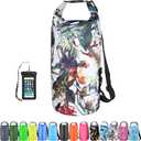 OMGear Waterproof Dry Bag Backpack Phone Pouch 10L Floating Dry Sack for Kayaking Boating Outdoors Activities (camouflage1)