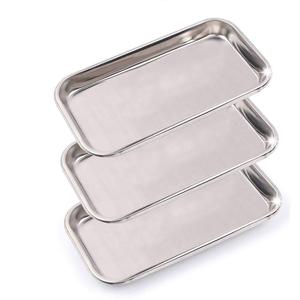 Pack of 3 Professional Medical Surgical Stainless Steel Dental Procedure Tray Thickening Lab Instrument Tools Trays -Flat Type (8.6" * 4.3" * 0.8", 3) Pack of 3 Professional Medical Surgical Stainless Steel Dental Procedure Tray Thickening Lab Instrument Tools Trays -Flat Type (8.6" * 4.3" * 0.8", 3)
