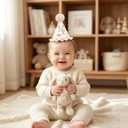 Bow Half Birthday Hat for Girls Boho 1/2 Birthday Crown, Baby Girl Pink Party Hat, Half Way to One Bday Decorations, Cake Smash Outfit