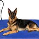 RIOGOO Pet Heating Pad, Electric Heating Pad for Dogs and Cats with Timer, 6 Level Adjustable Temperature Dog Heated Blanket (Blue, XL:36''x27'')