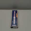 Conair Double Ceramic 1-Inch Curling Wand, Produces Flawless Waves, Curling Iron for Use on Medium and Long Hair, 30 Heat Setting Curling Iron, White