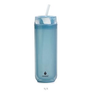 MANNA NAVIGATOR WATER BOTTLE & STRAW 22 OZ BLUE