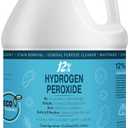12% Hydrogen Peroxide Solution - 1 Gallon Ecofriendly Natural Cleaning Solution for Kitchen, Bath, Laundry, and Home - HDPE Jug with Child-Safe Cap Made in USA, 128 Oz/ 3.8 L