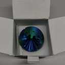 Gear Ball 3D Printed Spin Ball Cube Fidget Toys, Gear Sphere Fidget Toy, GearSphere Desk Toy Stress Fidget Balls, Fidgets Spinners for Adults & Kids Anxiety Relaxing (3.1 Inch, Laser Green Blue)